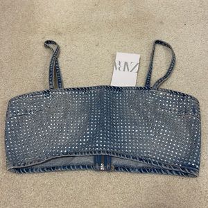 Zara denim top